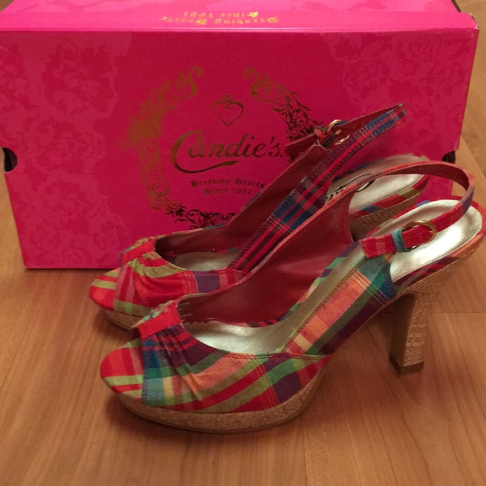 Candies Shariee Red Plaid